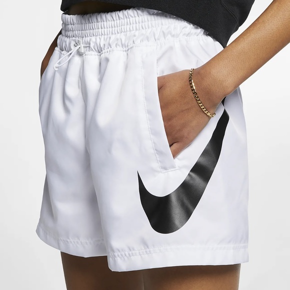 nike swoosh woven shorts womens